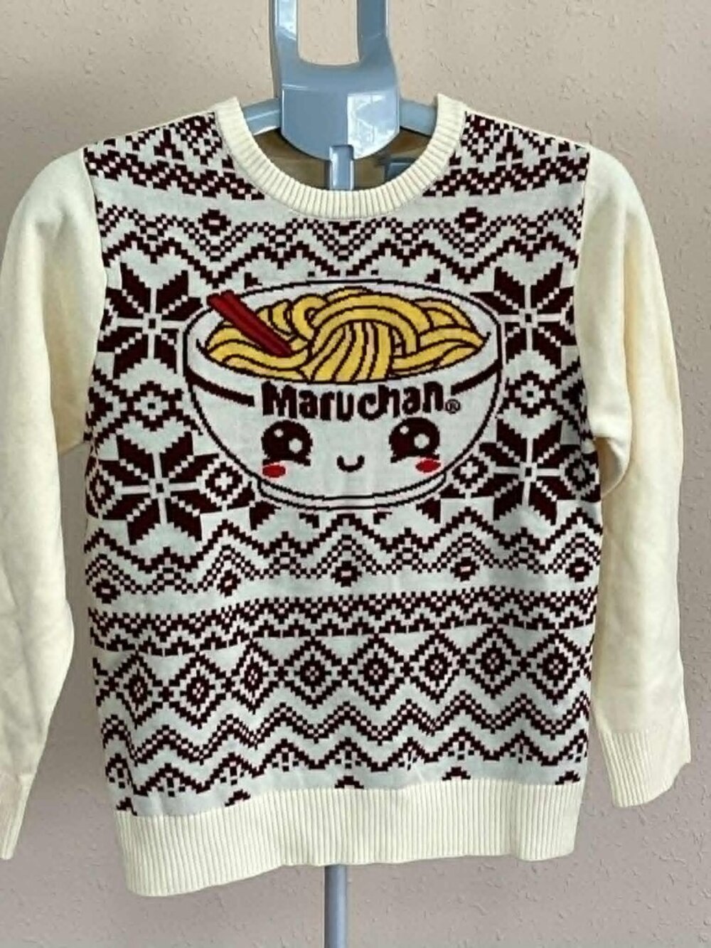 Maruchan Boys Graphic Crew Neck Sweater, Size Large
